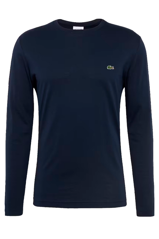 Polera manga larga de algodón premium azul marino