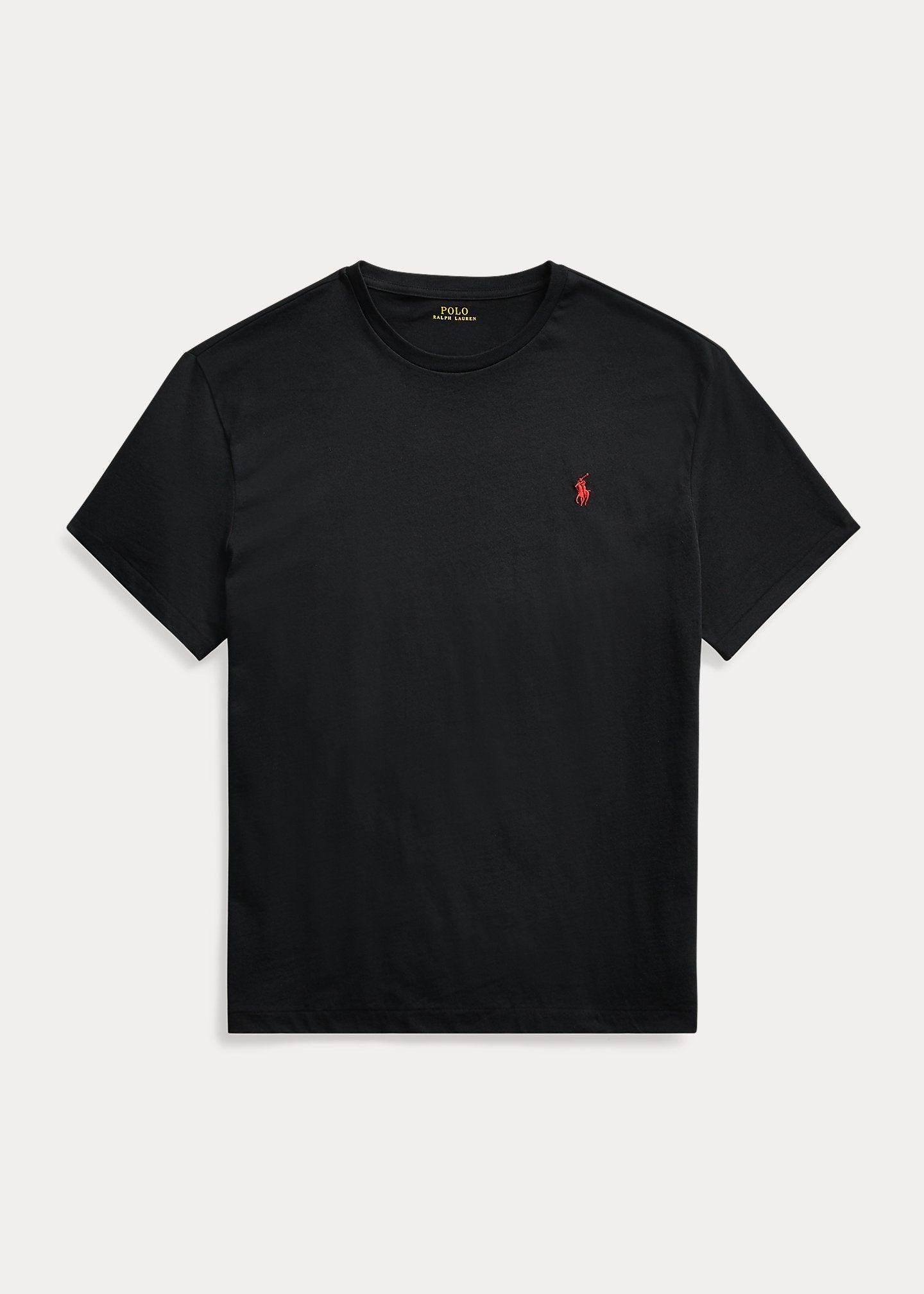 Camiseta de punto Classic Fit Negra