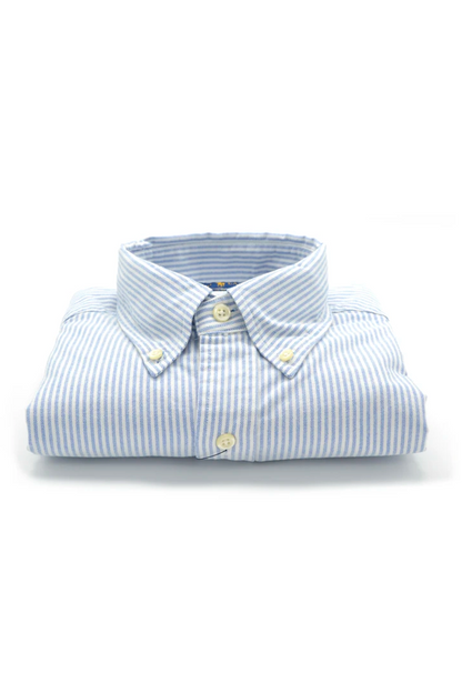 Camisa Oxford corte slim a rayas
