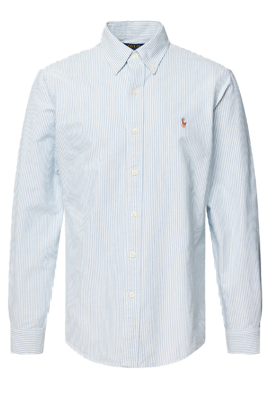 Camisa Oxford corte slim a rayas