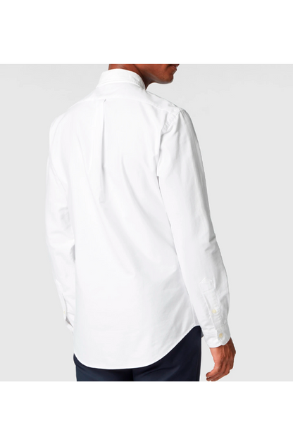 Camisa Oxford corte slim blanca