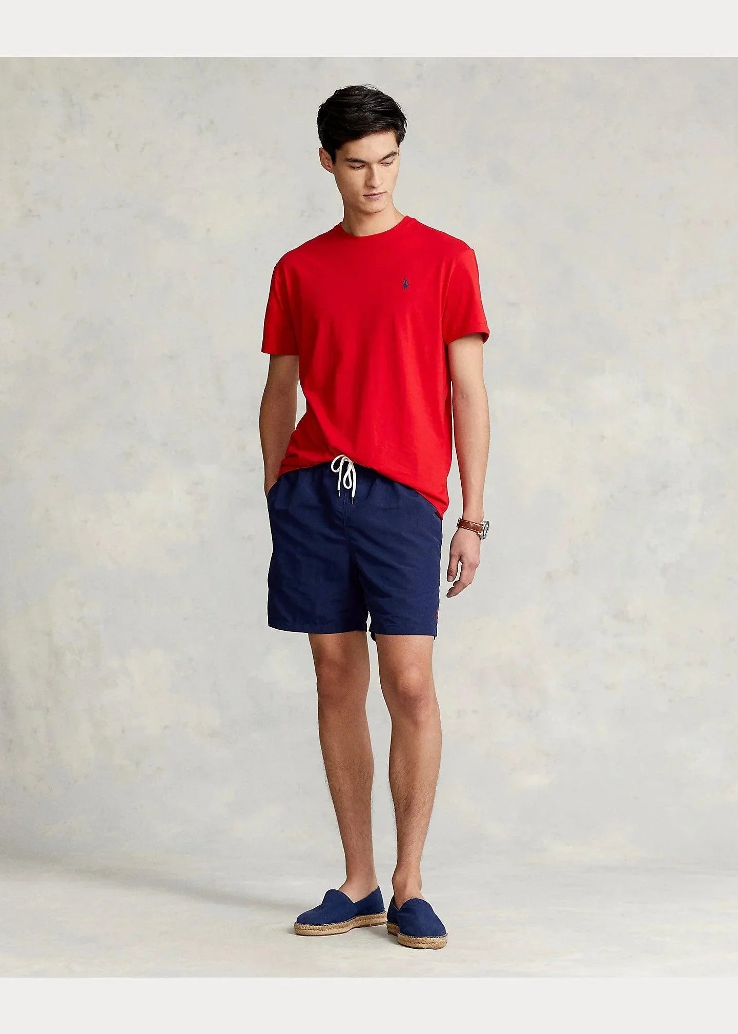 Camiseta de punto Classic Fit Rojo