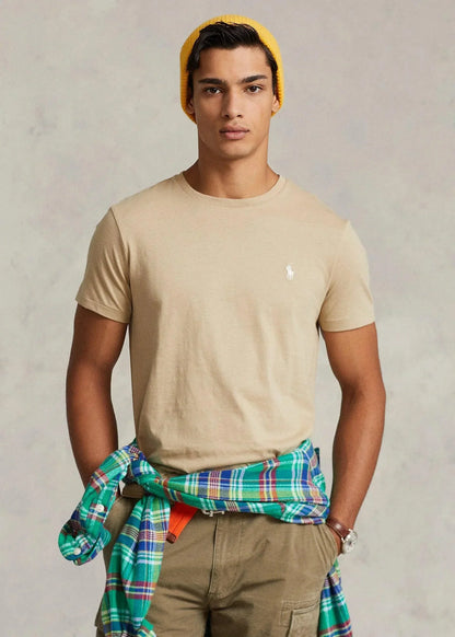 Camiseta de punto Classic Fit Beige