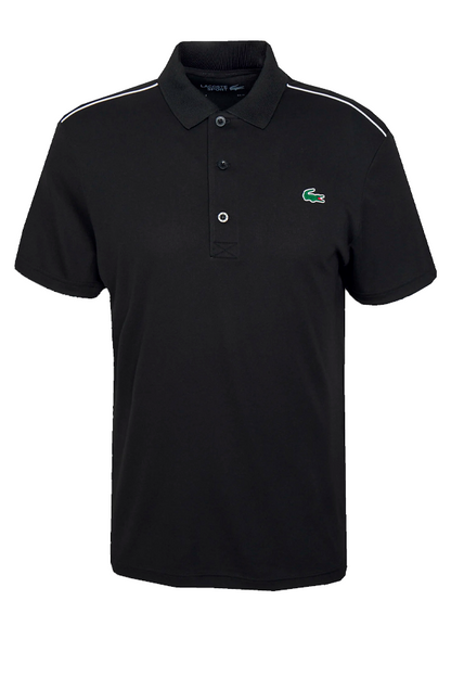 Polo de piqué deportivo negro
