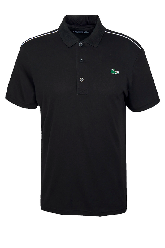 Polo de piqué deportivo negro