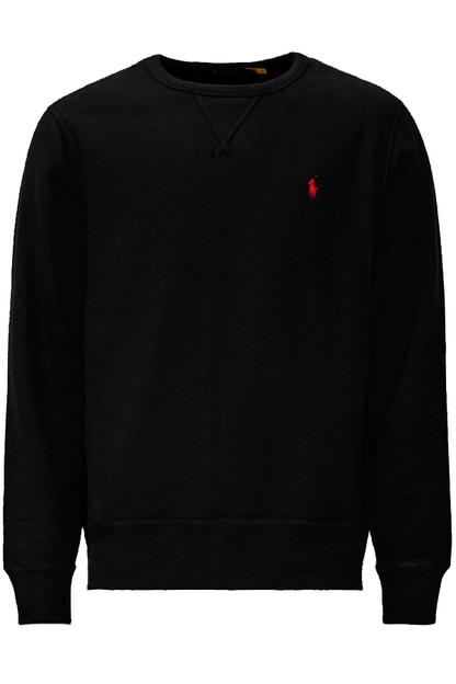 Polerón cuello redondo de punto negro